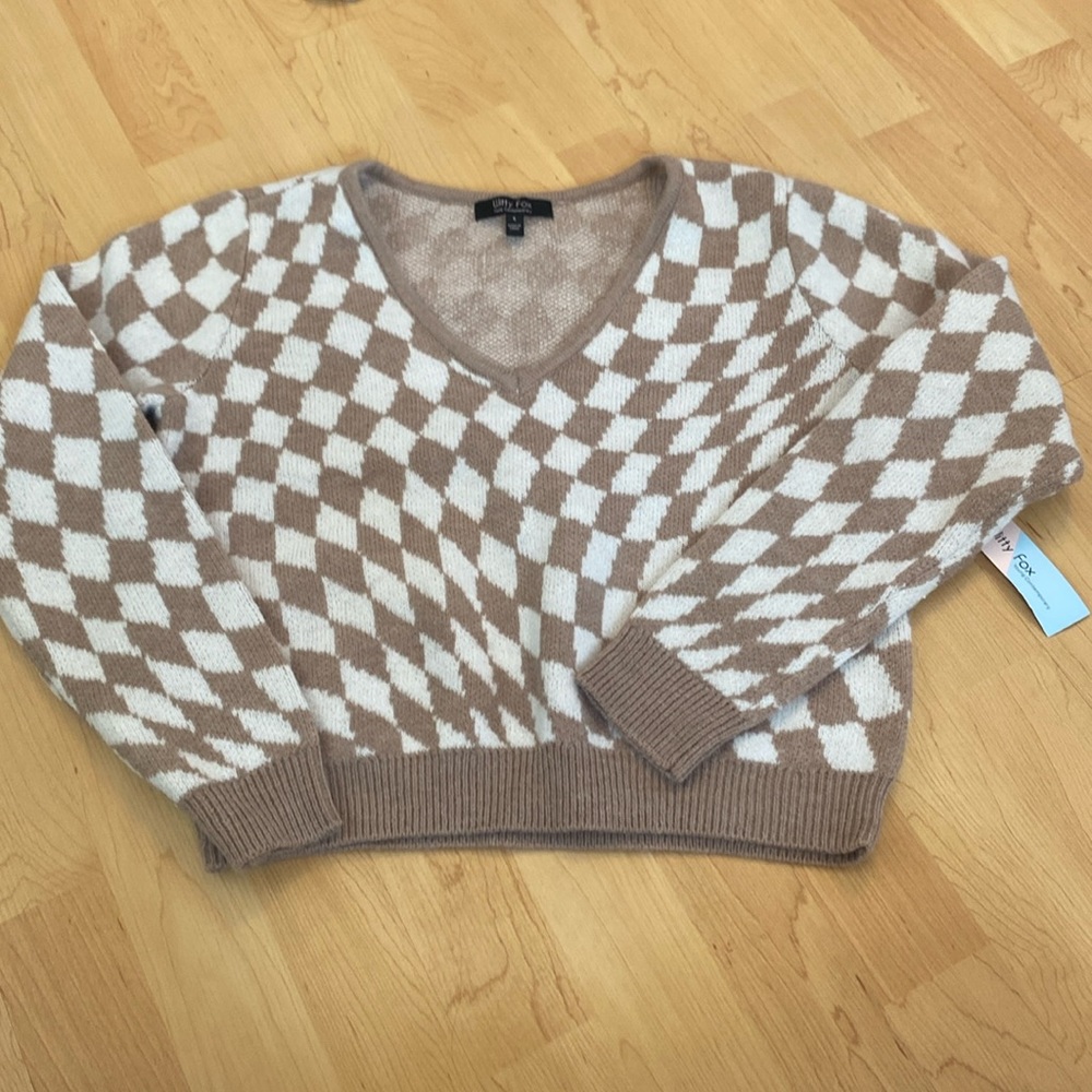 NEVER WORN Women’s Witty Fox Cropped Sweater